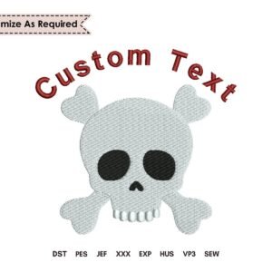 Skull And Crossbones Designs for Embroidery Machines