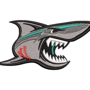 Shark Scary Teeth Machine Embroidery Pattern