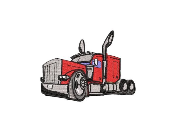 Peterbilt Cab Machine Embroidery Pattern