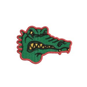 Alligator Machine Embroidery Pattern, Crocodile Embroidery Design