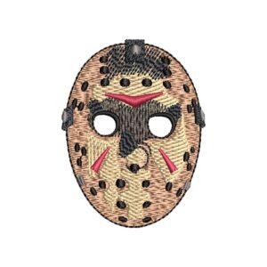 Fri 13th Mask Embroidery Pattern For Clothing And Decorations
