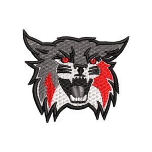 Fierce Cat Head Embroidery Pattern | Wild Animal Embroidery Designs