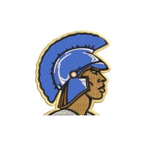 Trojan Head Machine Embroidery Pattern Spartan Mascot
