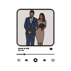 Valentine's and Anniversary Album Cover Machine Embroidery Pattern