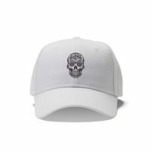 Day of the Dead Machine Embroidery Pattern Floral Skull, 3 Sizes