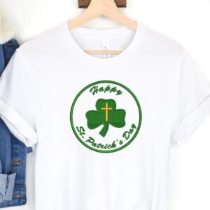 St Patrick Clover Leaf Machine Embroidery Pattern, 3 Sizes