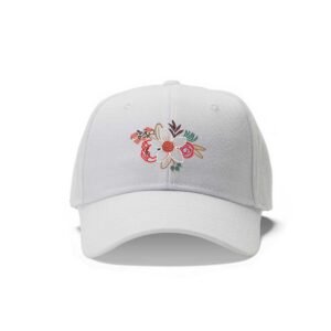 Daisy Bouquet Machine Embroidery Pattern, Pastel Flower Design