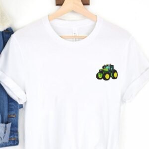 Green Tractor Machine Embroidery Design