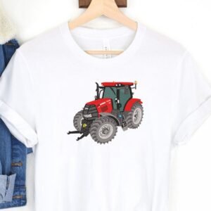 Red Farm Tractor Machine Embroidery Design
