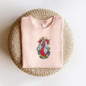 Sugar Skull With Flowers Machine Embroidery Pattern