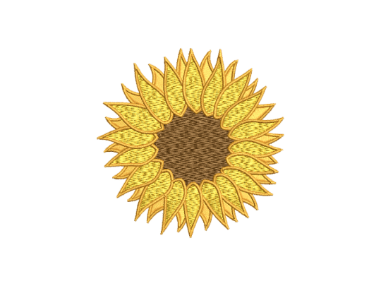 Sunflower Machine Embroidery Design