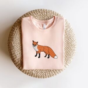 Cute Fox Machine Embroidery Pattern Animal Design