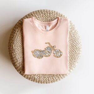 Bike Embroidery Pattern, Motorcycle Machine Embroidery