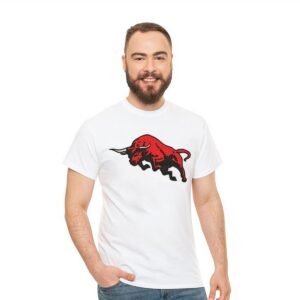 Red Bull Embroidery Pattern, Wild Animal Embroidery Design