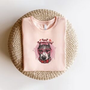 Valentine's Dog Machine Embroidery Pattern
