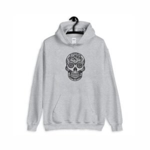 Day of the Dead Machine Embroidery Pattern Floral Skull, 3 Sizes