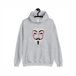 Embroidered Hacker Mask Pattern, Guy Fawkes