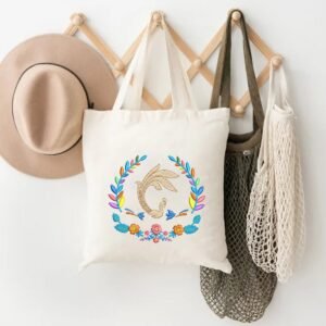 Peacock Monogram Colorful Frame Machine Embroidery Pattern