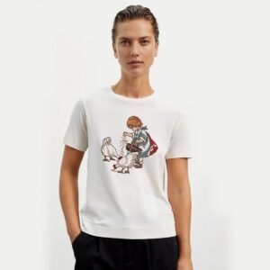 Little Girls and Farm Hens Embroidery Pattern