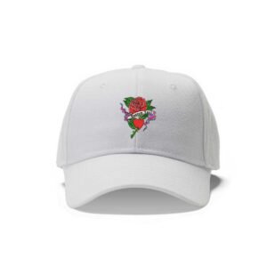 Valentine's Day Embroidered Love Rose Heart Pattern